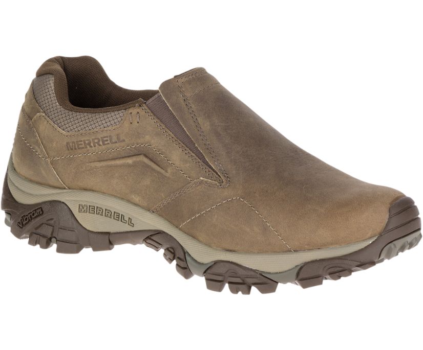 Buty Merrell Moab Adventure Moc Wide Width - Slip Ons Męskie Merrell - Khaki [FUHNV-9275]